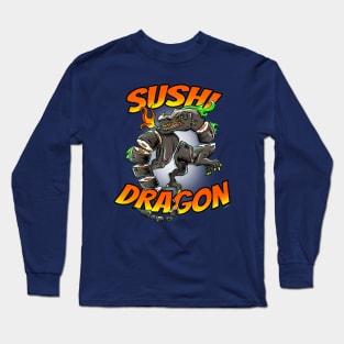 Sushi Dragon Graphic Long Sleeve T-Shirt